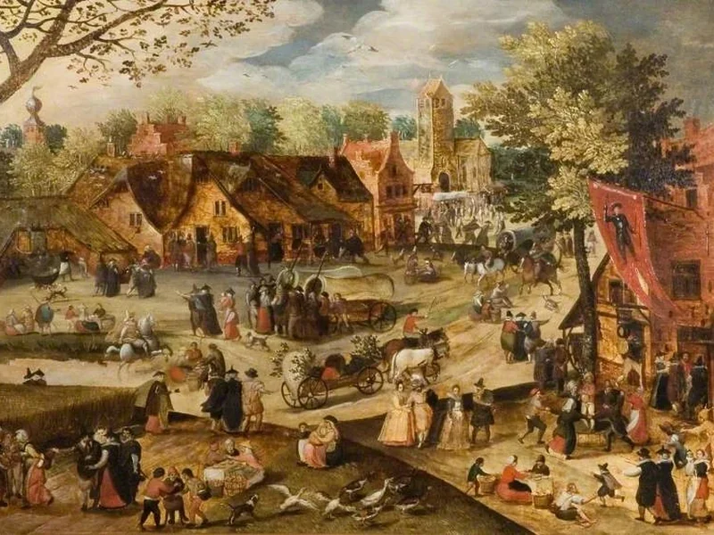 1576-David Vinckboons - Festa di paese fiammingo